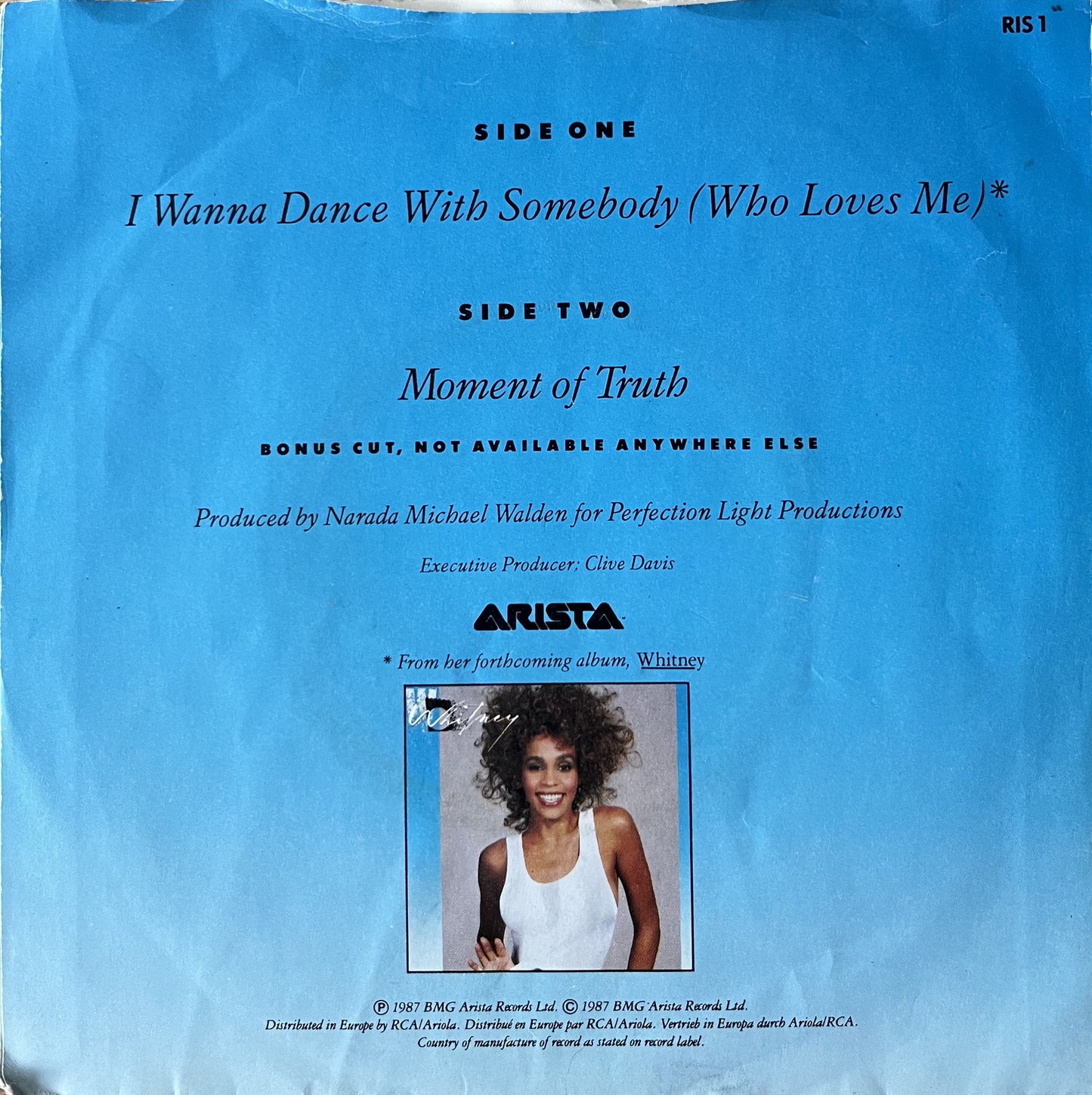 I Wanna Dance With Somebody - Whitney Houston (Used 7")