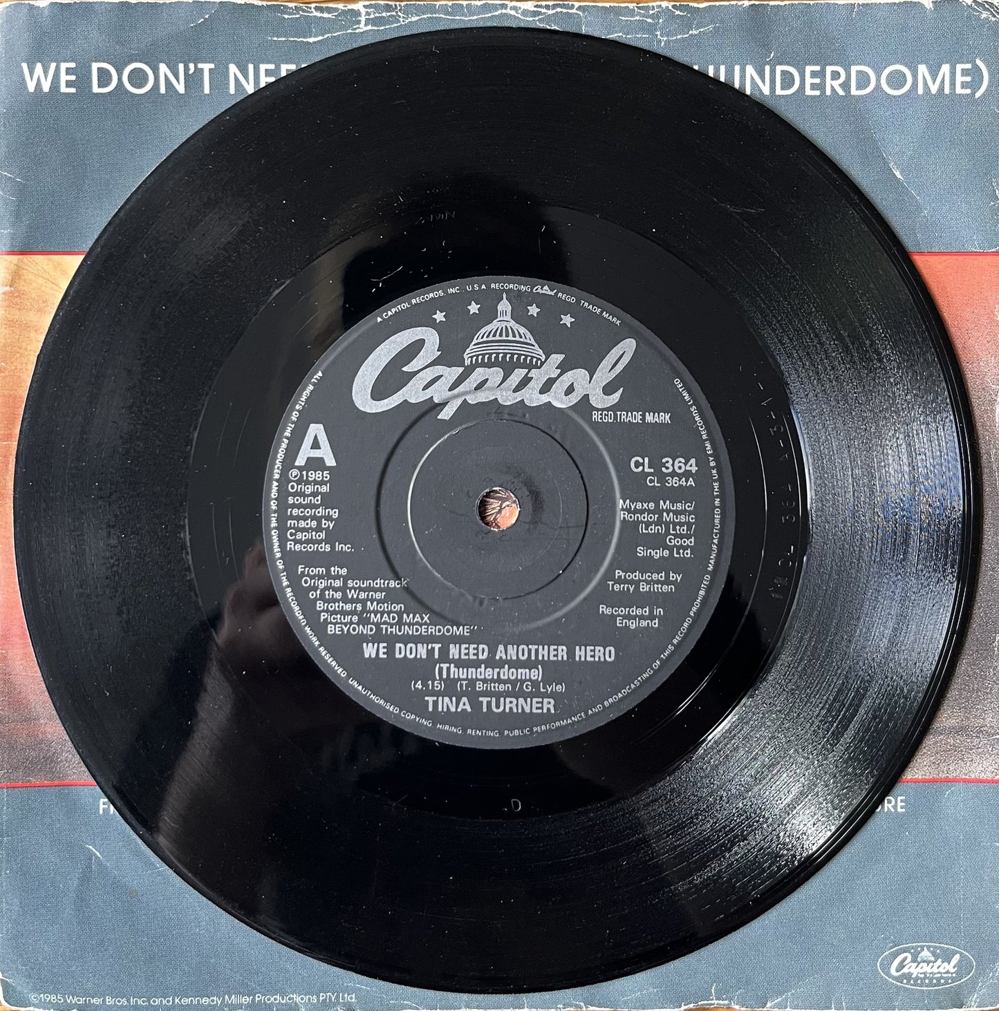 We Don't Need Another Hero (Thunderdome) - Tina Turner (Used 7")