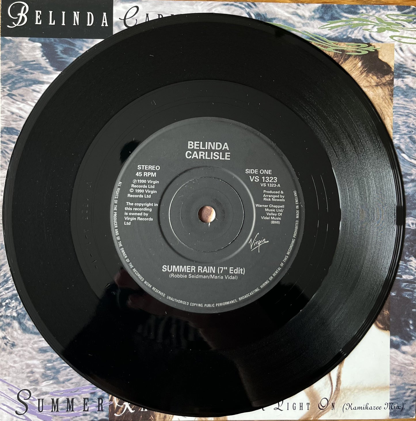 Summer Rain - Belinda Carlisle (Used 7")