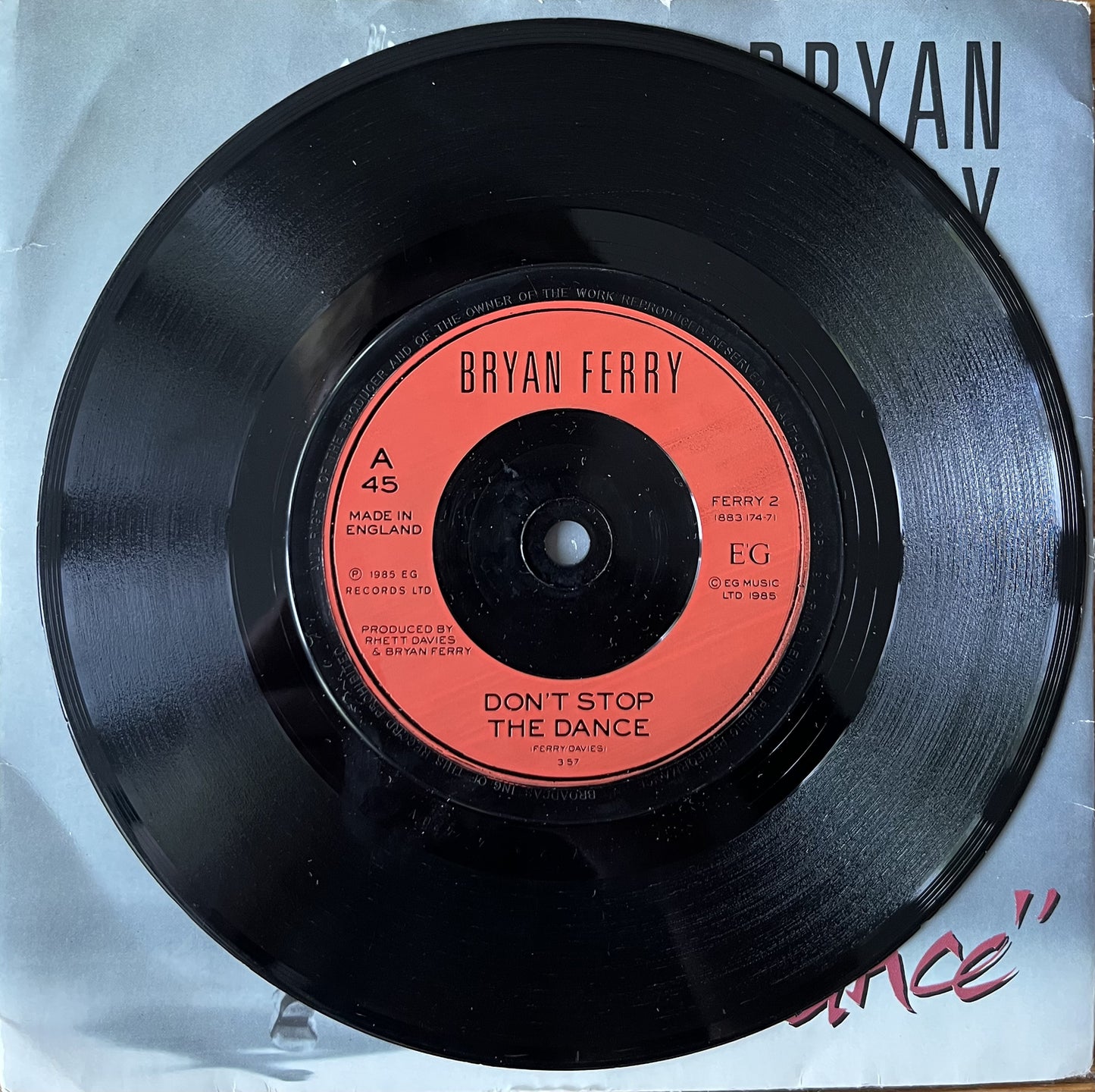 Don’t Stop The Dance - Bryan Ferry (Used 7")