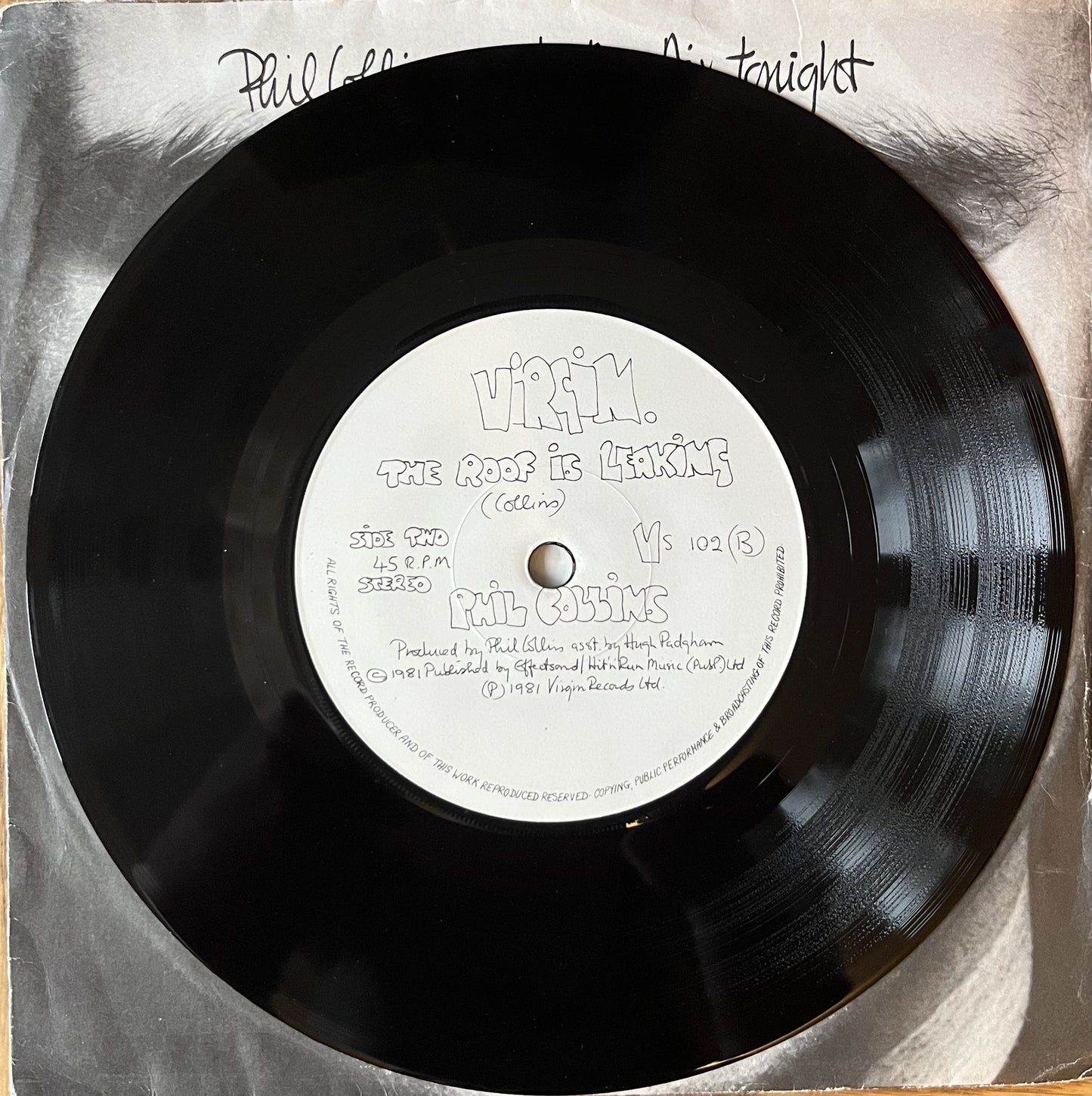 In The Air Tonight - Phil Collins (Used 7")