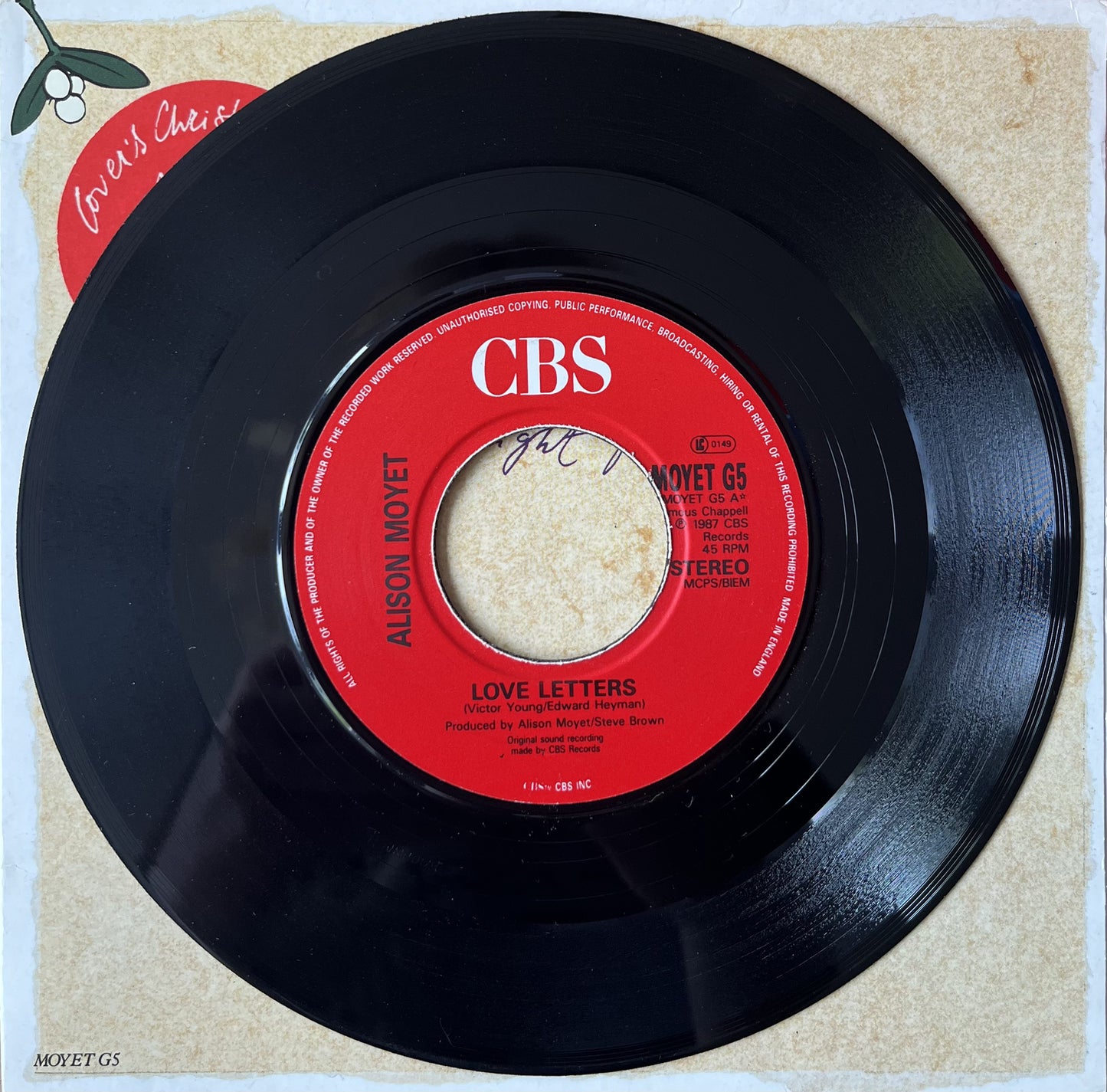 Love Letters - Alison Moyet (Limited Edition Gatefold Used 7")