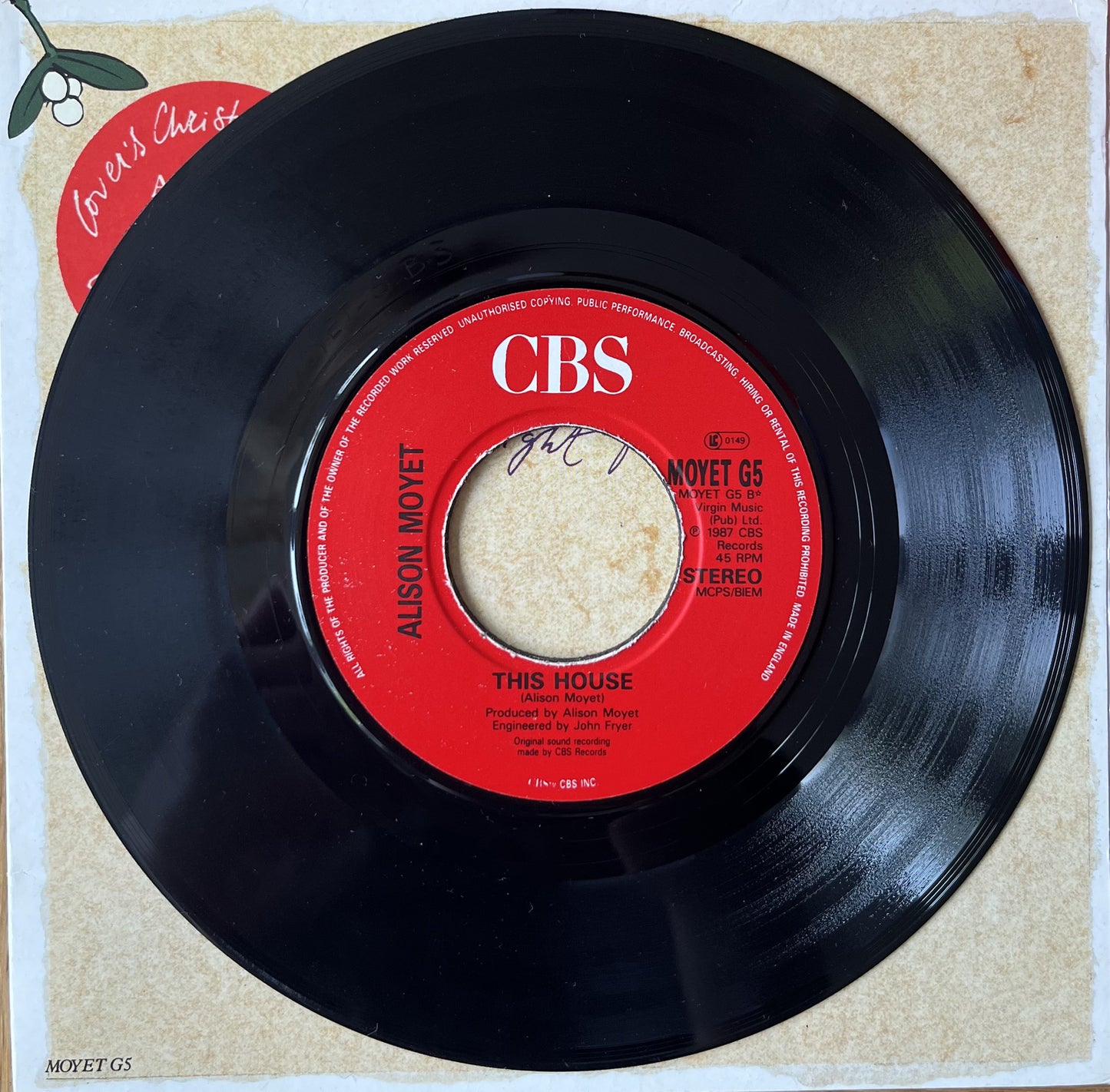 Love Letters - Alison Moyet (Limited Edition Gatefold Used 7")