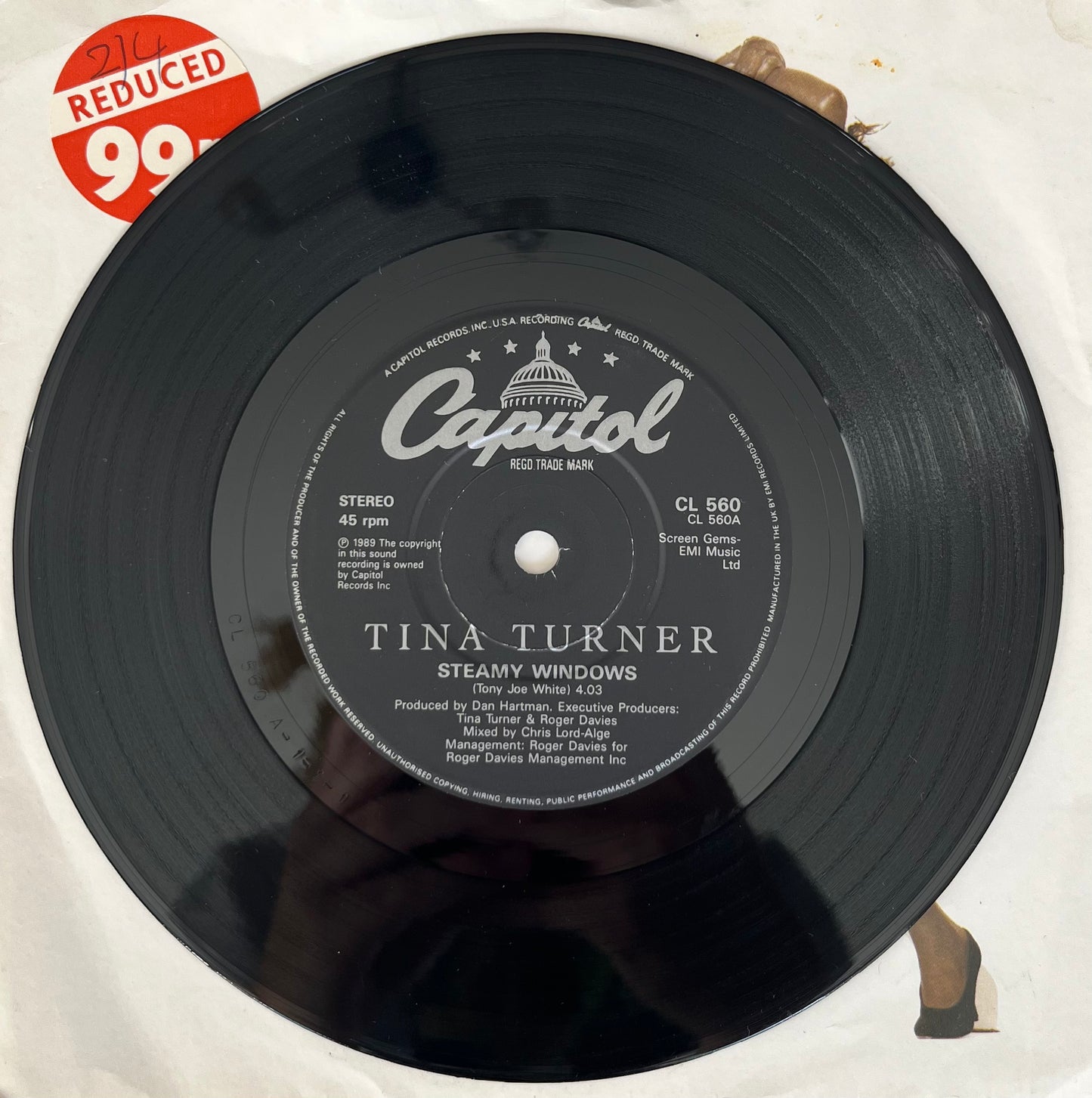 Steamy Windows - Tina Turner 7"