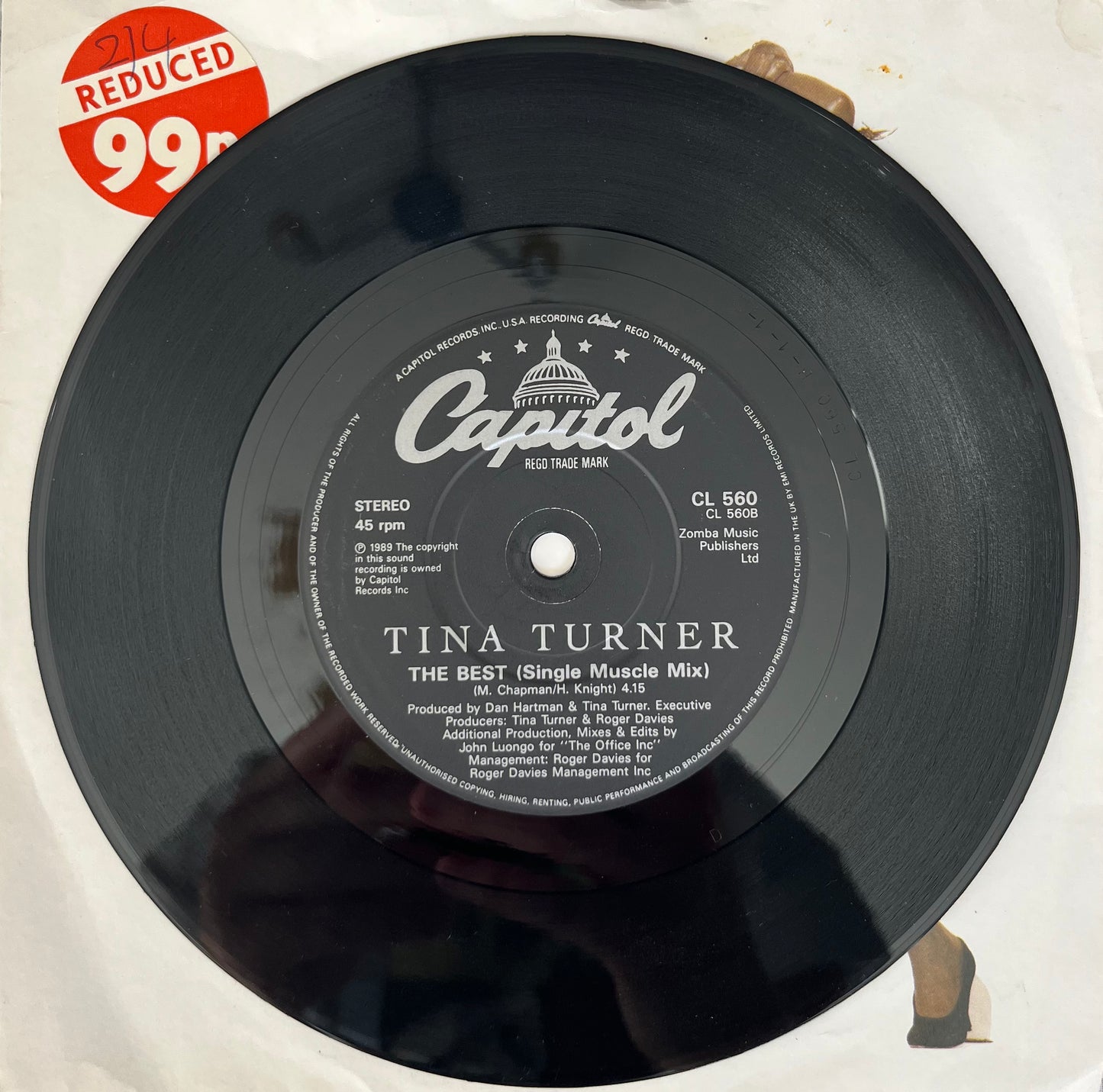 Steamy Windows - Tina Turner 7"