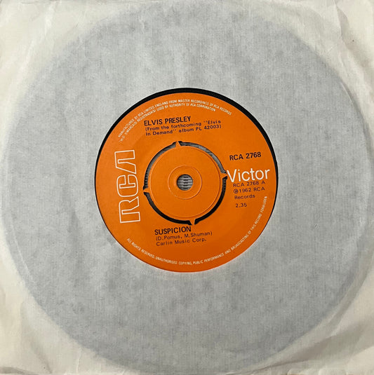 Suspicion / It's A Long Lonely Highway - Elvis Presley 7"