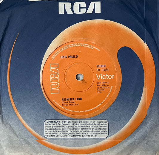 Promised Land / It's Midnight - Elvis Presley 7"