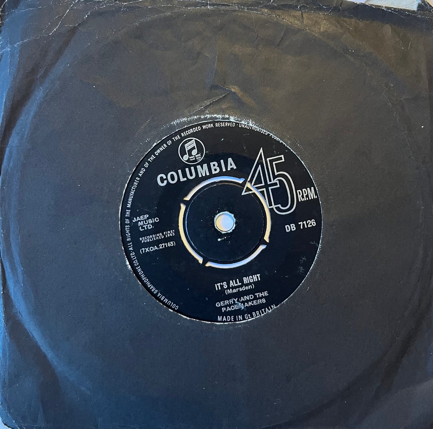 You'll Never Walk Alone - Gerry And The Pacemakers (Used 7")