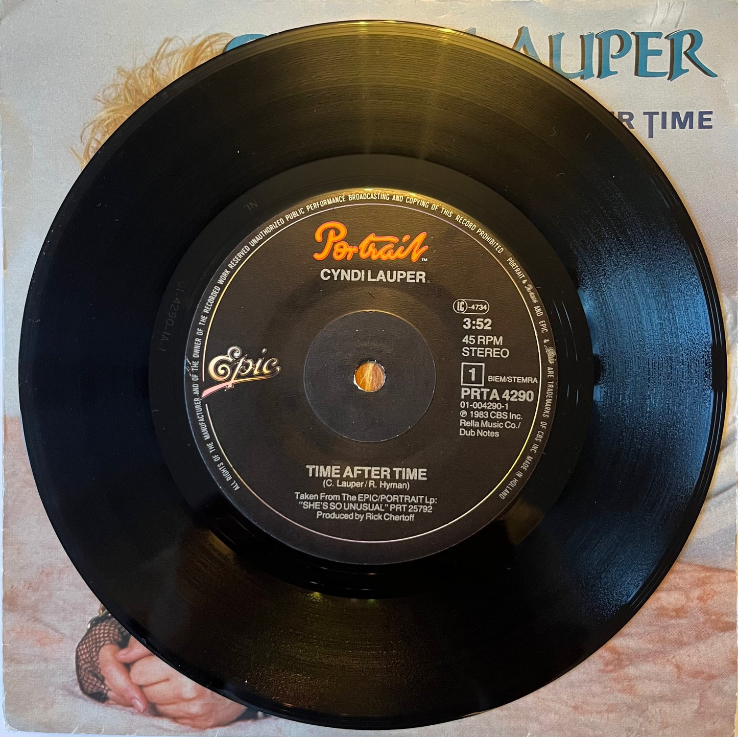 Time After Time - Cyndi Lauper (Used 7")