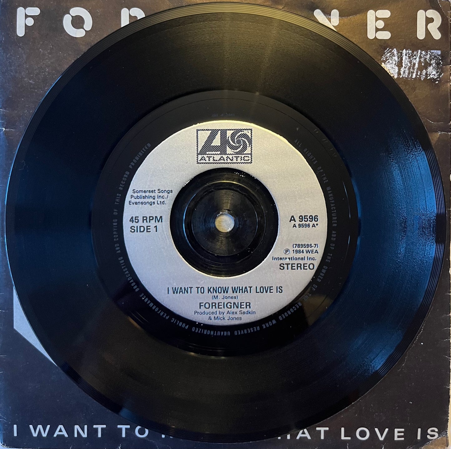 I Want To Know What Love Is - Foreigner (Used 7")