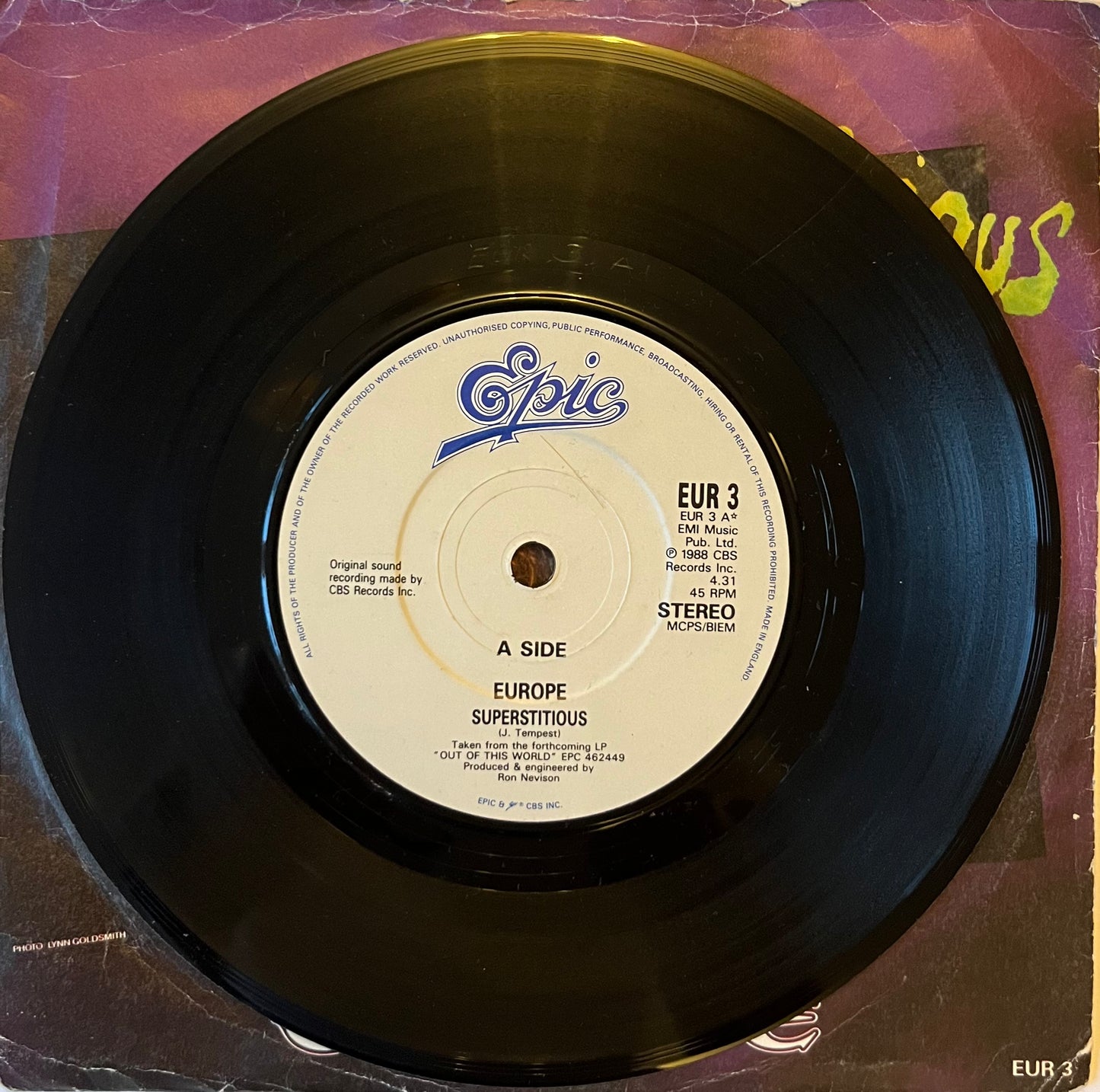 Superstitious - Europe (Used 7")