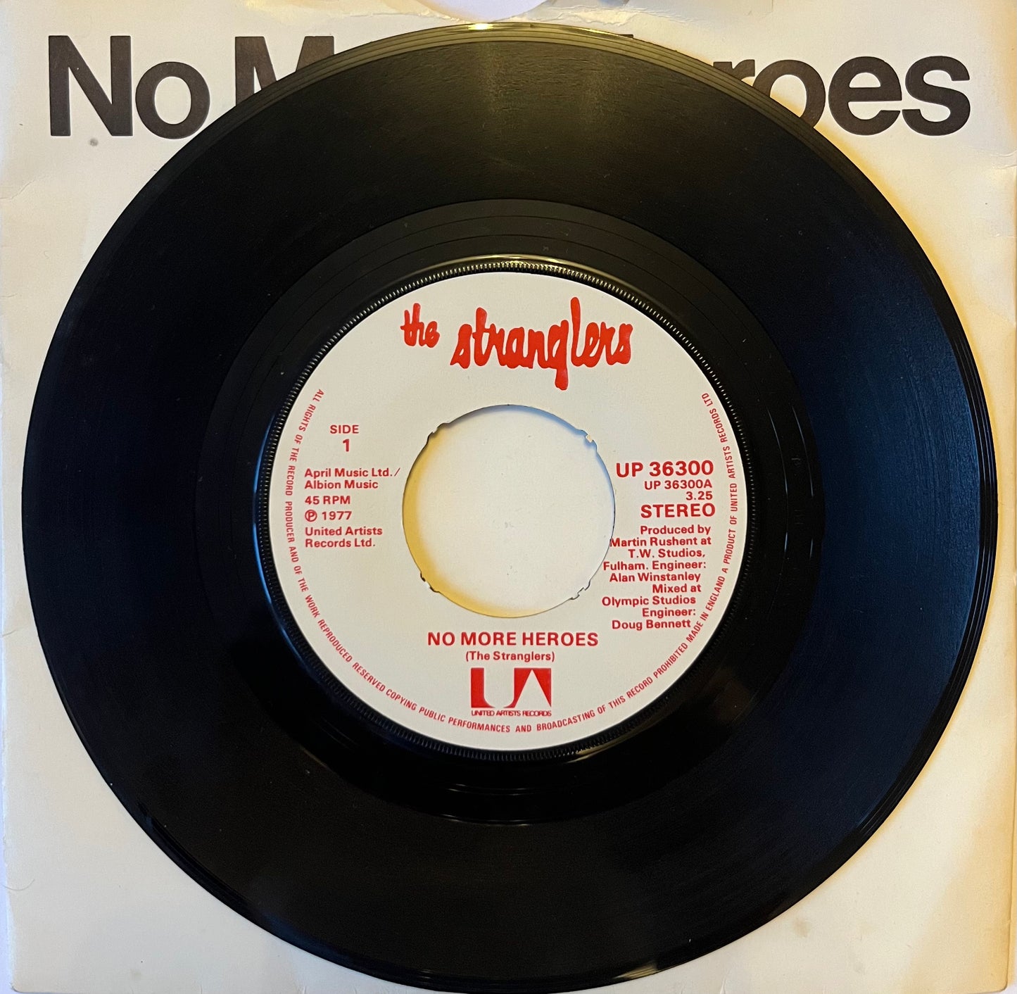 No More Heroes - The Stranglers (Used 7")