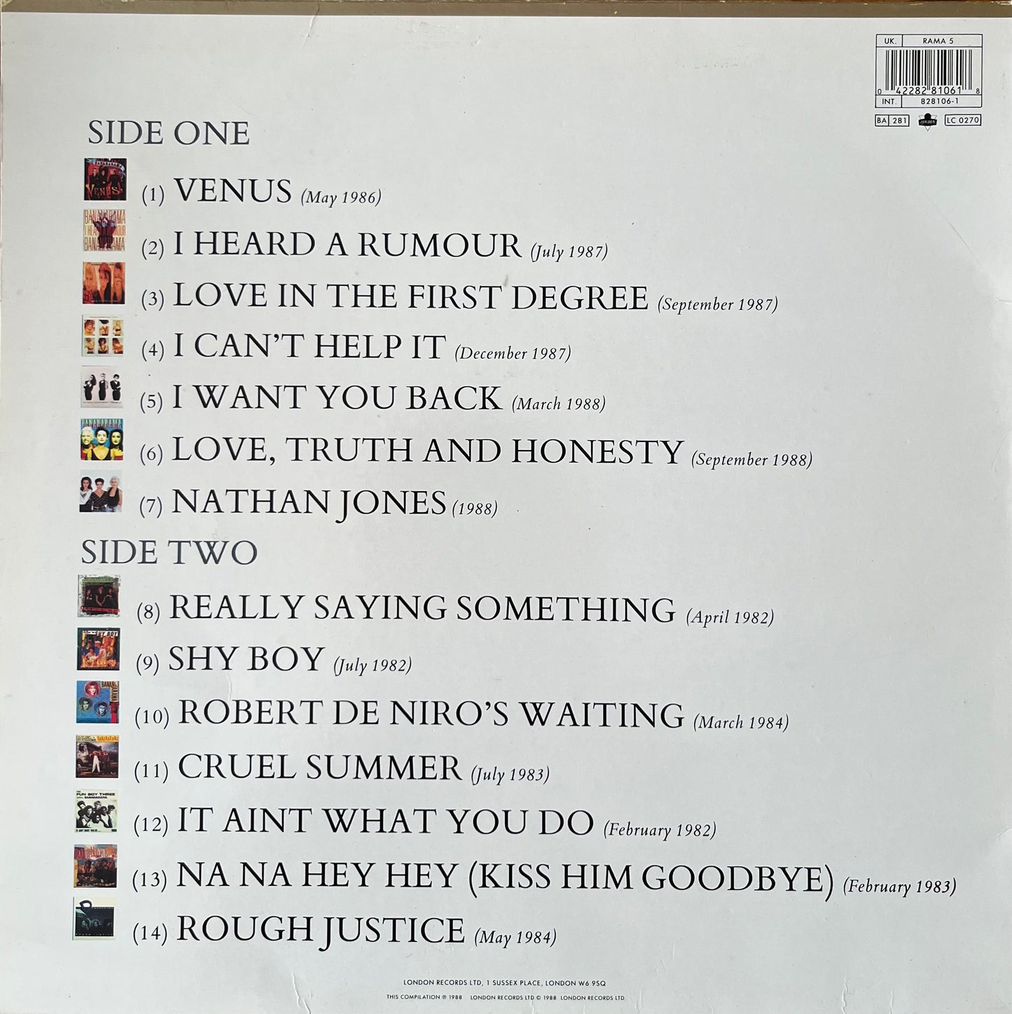 The Greatest Hits Collection - Bananarama LP (Used)