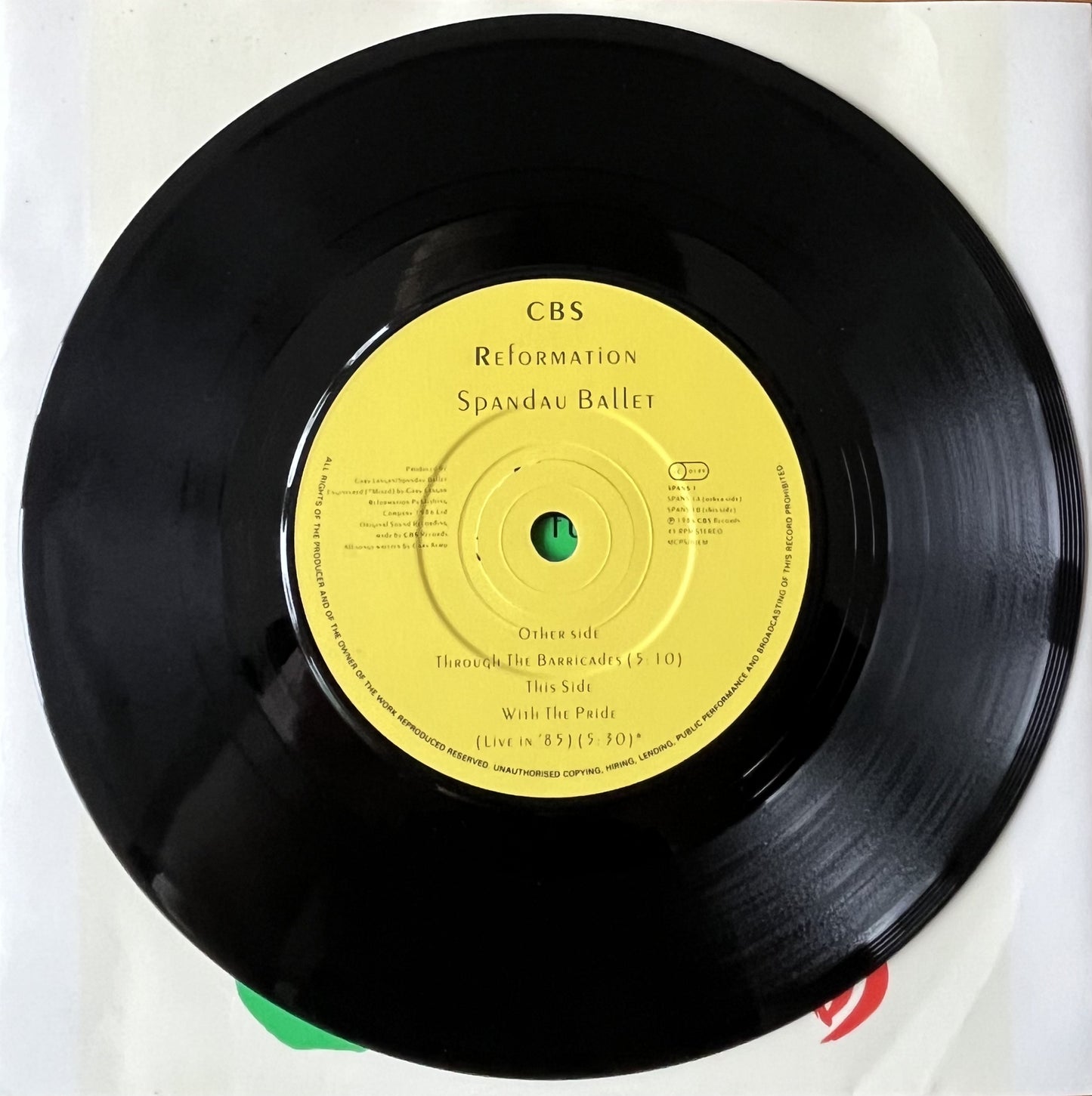Through The Barricades - Spandau Ballet (Used 7")
