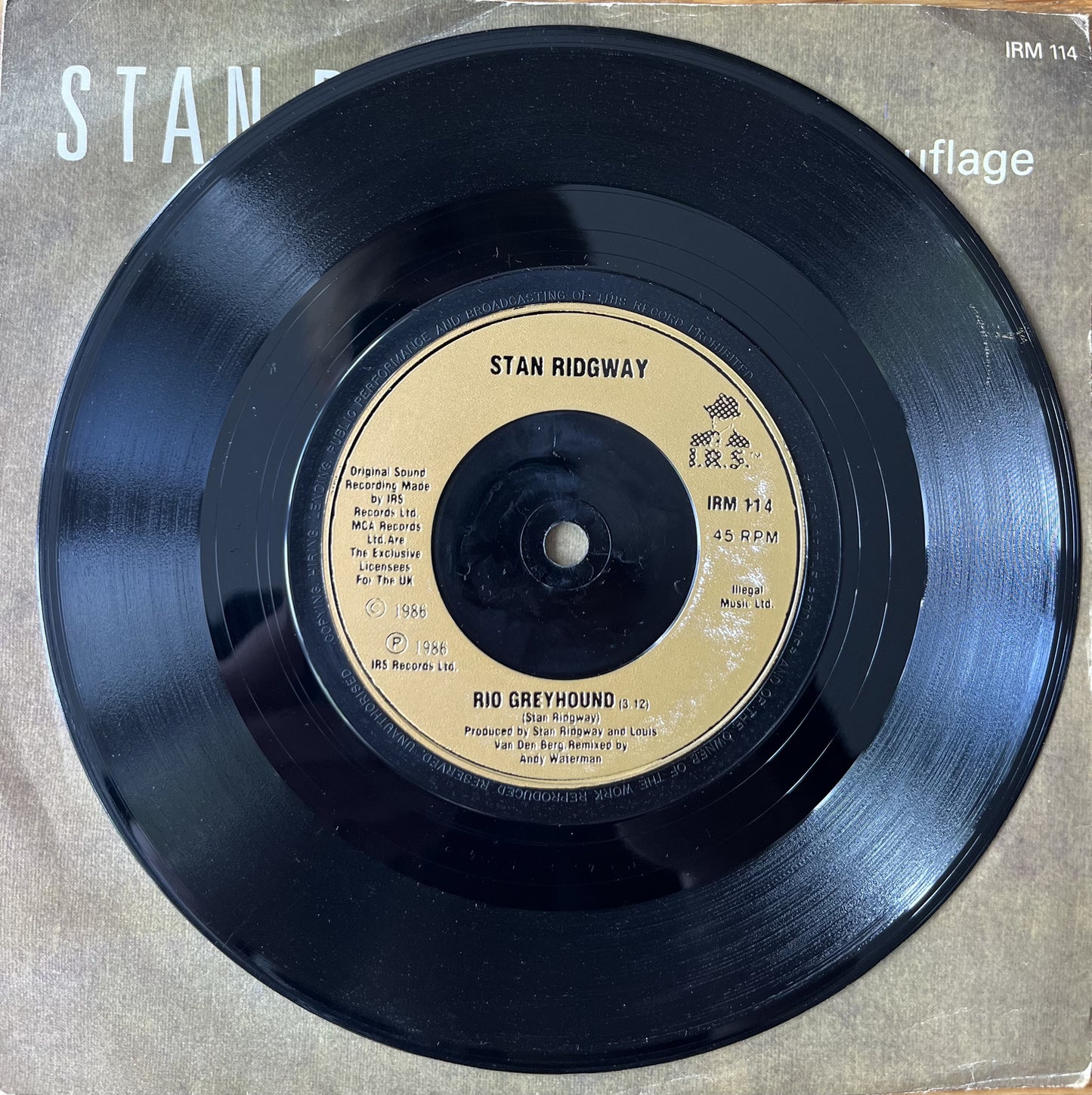 Camouflage - Stan Ridgway (Used 7")