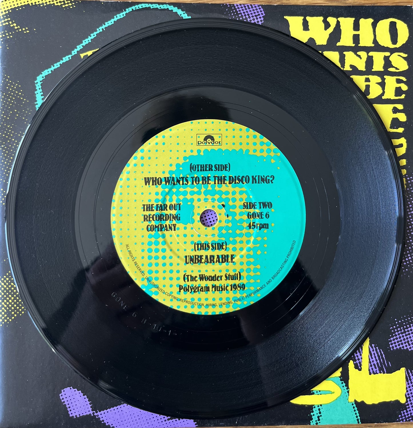 Who Wants to be the Disco King - The Wonder Stuff (Used 7")