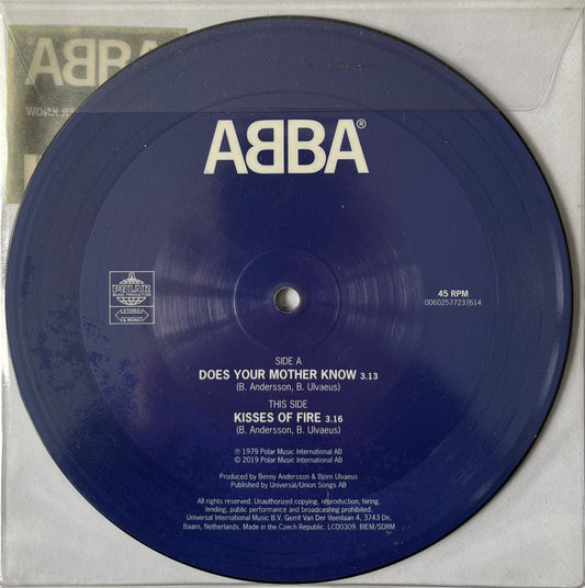 Does Your Mother Know / Kisses Of Fire - ABBA 7" Picture Disc