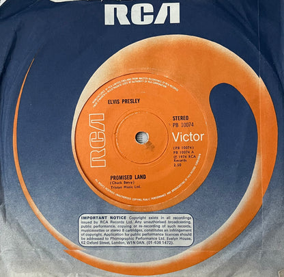 Promised Land / It's Midnight - Elvis Presley 7"