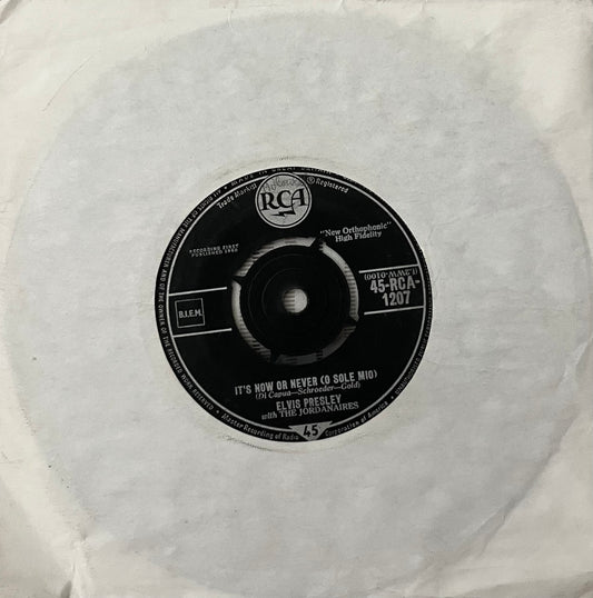 It's Now Or Never / Make Me Know It - Elvis Presley 7"