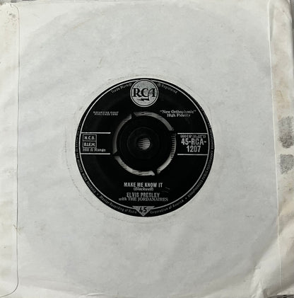 It's Now Or Never / Make Me Know It - Elvis Presley 7"