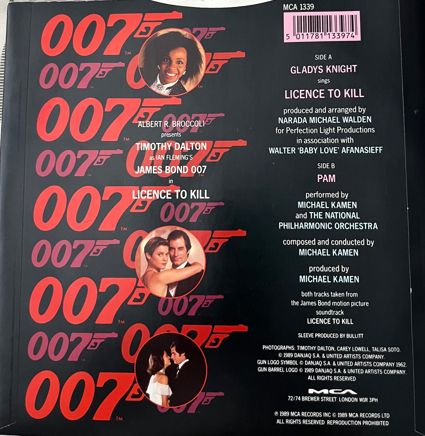Licence To Kill - Gladys Knight 7"