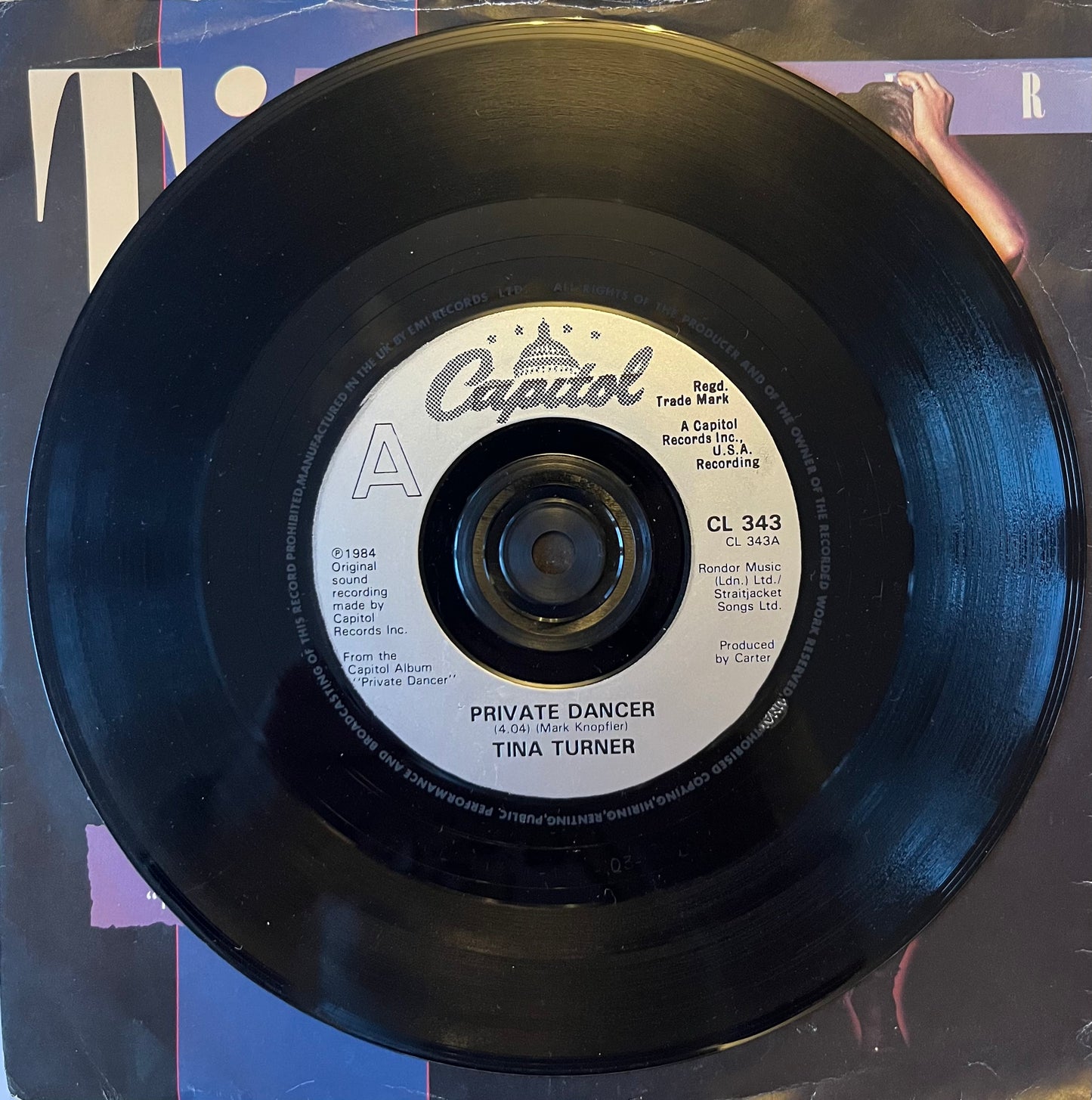 Private Dancer - Tina Turner (Used 7")