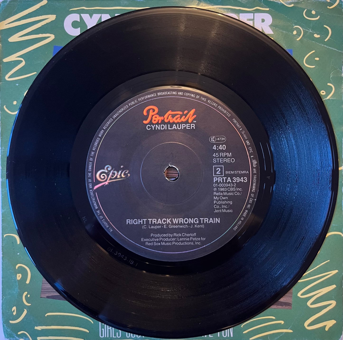 Girls Just Want To Have Fun - Cyndi Lauper (Used 7")