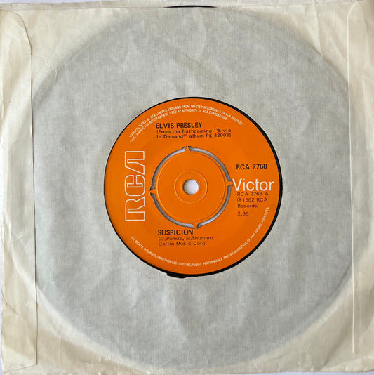 Suspicion - Elvis Presley (Used 7")