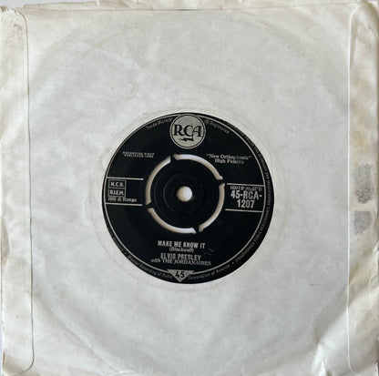 It's Now Or Never / Make Me Know It - Elvis Presley With The Jordanaires (Used 7")