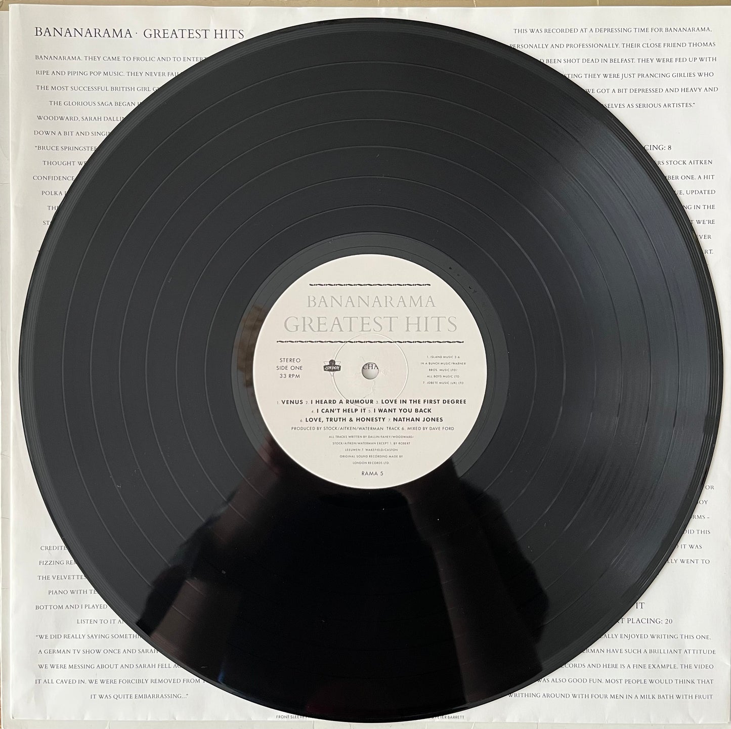 The Greatest Hits Collection - Bananarama LP (Used)