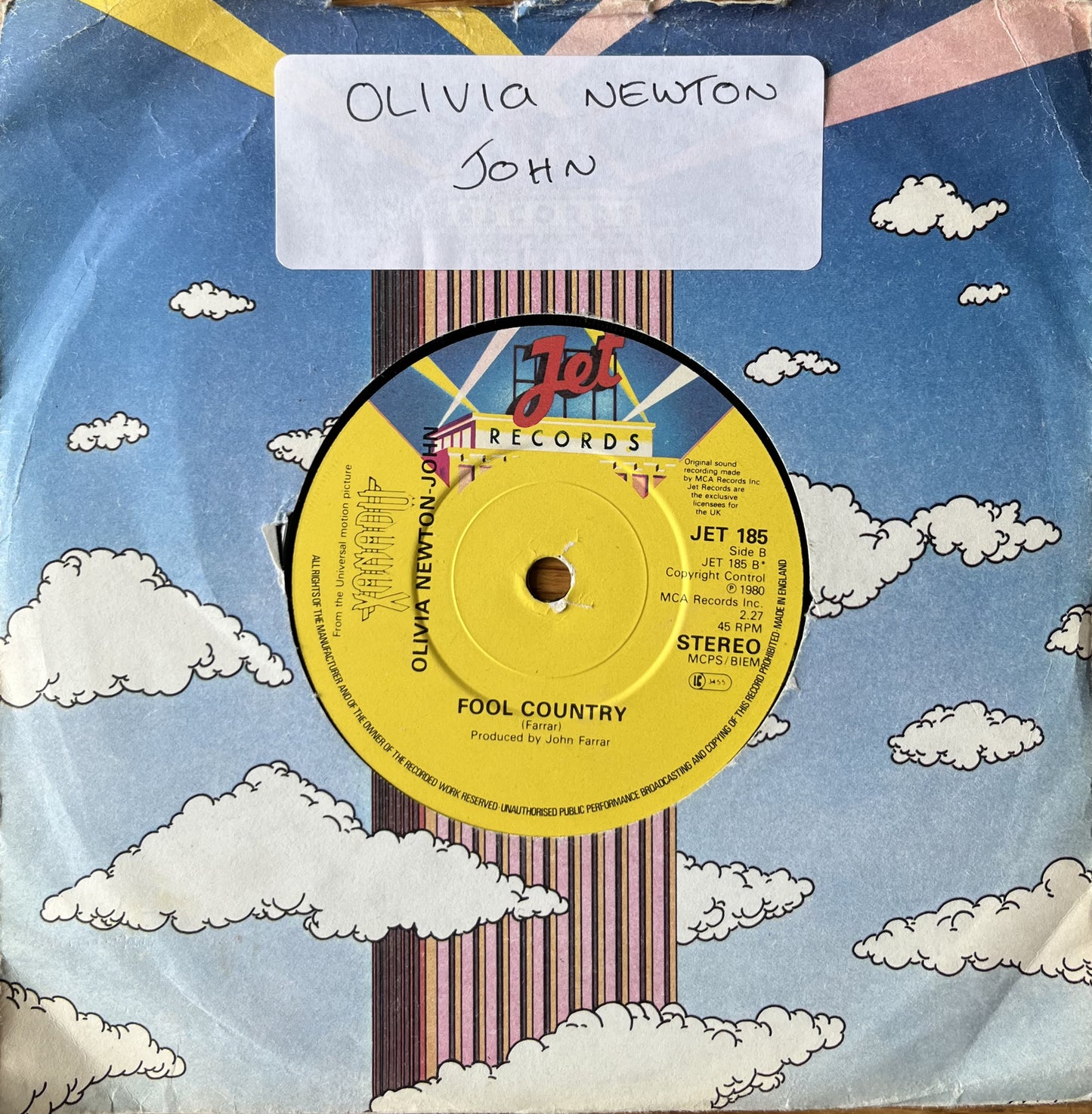 Xanadu/Fool Country - Olivia Newton John & ELO (Used 7")